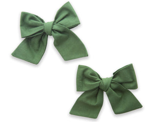 Baby Bling Big Cotton Bow Clip Set - Hunter, Baby Bling, Baby Baby Bling Headbands, Baby Bling, Baby Bling Big Cotton Bow Clip Set, Baby Bling Big Cotton Bow Clip Set - Hunter, Baby Bling Cli