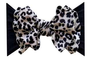 Baby Bling Black & White Leopard Velvet FAB-BOW-LOUS, Baby Bling, Baby Baby Bling Headbands, Baby Bling Black & White Leopard Velvet, Baby Bling Black & White Leopard Velvet FAB-BOW-LOUS, Bab