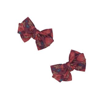 Baby Bling Burgundy Vintage Floral Baby Bloom Clip Set, Baby Bling, Baby Bling, Baby Bling Baby Bloom Clip Set, Baby Bling Burgundy Vintage Floral, Baby Bling Clip 2 Pack, Baby Bling Clip Set