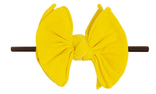 Baby Bling Canary / Brown FAB-BOW-LOUS Skinny Headband, Baby Bling, Baby Baby Bling Headbands, Baby Bling, Baby Bling Canary, Baby Bling Canary / Brown FAB-BOW-LOUS Skinny Headband, Baby Blin