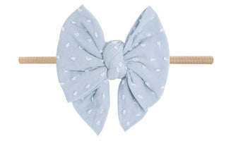 Baby Bling Dusty Blue Dot / Blush Shabby DEB Skinny Headband, Baby Bling, Baby Baby Bling Headbands, Baby Bling, Baby Bling Deb, Baby Bling DEB Bow, Baby Bling DEB Dot, Baby Bling Dusty Blue 