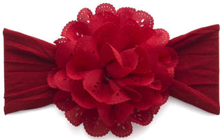 Baby Bling Eyelet Flower-Cherry, Baby Bling, Baby Baby Bling Headbands, Baby Bling, Baby Bling Bows, Baby Bling Eyelet Flower Headband, Baby Bling Floral Headband, Baby Bling Flower Headband,