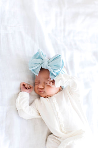 Baby Bling FAB Headband - Chambray, Baby Bling, Baby Bling, Baby Bling Chambray, Baby Bling Headband, Baby Bling Headbands, Baby Bling Solid FAB, Baby Bling Solid FAB Headband, Baby Bling Spr