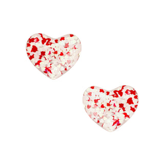 Baby Bling Heart 2pk Clip Set - Red & White Glitter, Baby Bling, Baby Baby Bling Headbands, Baby Bling, Baby Bling Clip Set, Baby Bling Clip Sets, Baby Bling Heart 2pk Clip Set, Baby Bling Va
