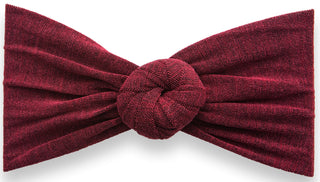Baby Bling Heathered Bun-Burgundy, Baby Bling, Baby Bling, Baby Bling Bows, Baby Bling Bun Headband, Baby Bling Fall 2018 Release, Baby Bling headband, Baby Bling Knot Headband, Baby Bling to
