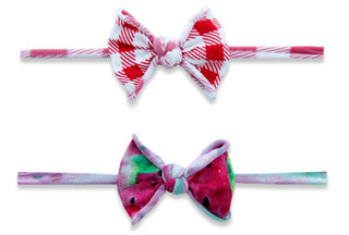 Baby Bling Melon Picnic Mini Print Skinny Headband Set, Baby Bling, Baby Baby Bling Headbands, Baby Bling, Baby Bling Headband, Baby Bling Headbands, Baby Bling Melon Picnic Mini Print Skinny