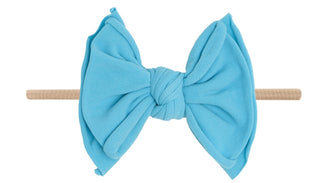 Baby Bling Neon Blue / Blush FAB-BOW-LOUS Skinny Headband, Baby Bling, Baby Baby Bling Headbands, Baby Bling, Baby Bling Blue, Baby Bling FAB-BOW-LOUS, Baby Bling FAB-BOW-LOUS Skinny Headband