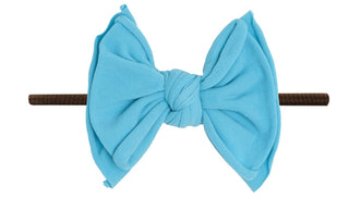 Baby Bling Neon Blue / Brown FAB-BOW-LOUS Skinny Headband, Baby Bling, Baby Baby Bling Headbands, Baby Bling, Baby Bling blue, Baby Bling FAB-BOW-LOUS, Baby Bling FAB-BOW-LOUS Skinny Headband
