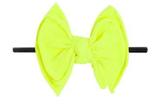 Baby Bling Neon Safety Yellow / Black FAB-BOW-LOUS Skinny Headband, Baby Bling, Baby Baby Bling Headbands, Baby Bling, Baby Bling FAB-BOW-LOUS, Baby Bling FAB-BOW-LOUS Skinny Headband, Baby B