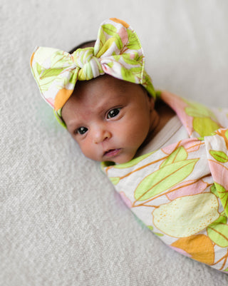 Baby Bling Pink Lemonade Swaddle & Headband Set, Baby Bling, Baby Baby Bling Headbands, Baby Bling, Baby Bling Bows, Baby Bling Floral, Baby Bling Pink Lemonade, Baby Bling Pink Lemonade Swad