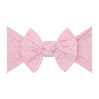 Baby Bling Pink / Pink Dot Shabby Patterned Knot Headband, Baby Bling, Avonlea, Baby Bling, Baby Bling Headband, Baby Bling Headbands, BBSS22, cf-type-headband, cf-vendor-baby-bling, Pink / P