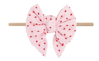 Baby Bling Pink w/Red Shabby Dot DEB Skinny Headband - Blush Band, Baby Bling, Baby Baby Bling Headbands, Baby Bling, Baby Bling Deb, Baby Bling DEB Bow, Baby Bling DEB Dot, Baby Bling Headba