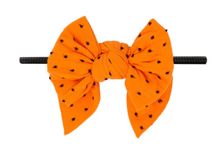 Baby Bling Shabby DEB Skinny Headband - Orange Dot / Black Band, Baby Bling, 1st Halloween, Baby Bling, Baby Bling Deb, Baby Bling DEB Bow, Baby Bling DEB Dot, Baby Bling Halloween, Baby Blin