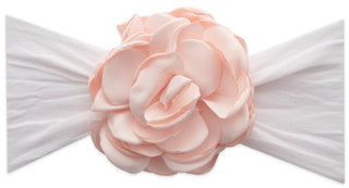 Baby Bling Silk Ruffle Flower Headband-Ballet Pink, Baby Bling, Baby Baby Bling Headbands, Baby Bling, Baby Bling Ballet Pink Silk Ruffle Flower Headband, Baby Bling Bows, Baby Bling Flower H