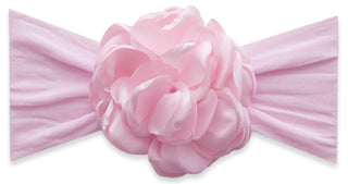 Baby Bling Silk Ruffle Flower Headband-Pink, Baby Bling, Baby Baby Bling Headbands, Baby Bling, Baby Bling Bows, Baby Bling Flower Headband, Baby Bling Pink Silk Ruffle Flower Headband, Baby 