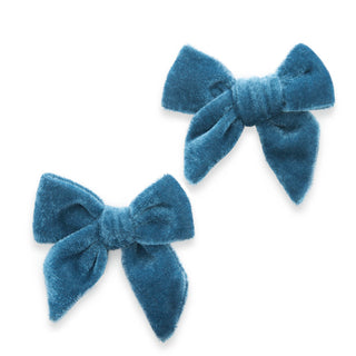 Baby Bling Slate Blue Velvet Bow Clip Set, Baby Bling, Baby bling, Baby Bling 2 Pack, Baby Bling Bows, Baby Bling Clip 2 Pack, Baby Bling Clip Set, Baby Bling Fall 2019 Release, Baby Bling Ha