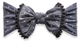 Baby Bling Storm Shabby Dot Pom Trimmed Knot Headband, Baby Bling, Baby Baby Bling Headbands, Baby Bling, Baby Bling Bows, Baby Bling Fall 2018 Release, Baby Bling Headband, Baby Bling Patter