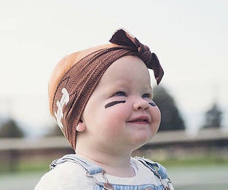 Baby Bling Touchdown Football Printed Knot Headband, Baby Bling, Baby Baby Bling Headbands, Baby Bling, Baby Bling Bows, Baby Bling Fall 2018 Release, Baby Bling Football, Baby Bling Football