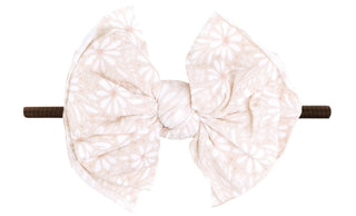 Baby Bling White Daisy / Brown FAB-BOW-LOUS Skinny Headband, Baby Bling, Baby Baby Bling Headbands, Baby Bling, Baby Bling FAB-BOW-LOUS, Baby Bling FAB-BOW-LOUS Skinny Headband, Baby Bling He