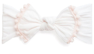 Baby Bling Classic Knot w/Pom Trimmed Headband (10 Colors), Baby Bling, Baby Bling, Baby Bling Bows, Baby Bling Headband, Baby Bling Knot, Baby Bling Knot Headband, Baby BLing Pom Knot Classi