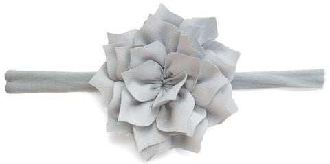 Baby Bling Poinsettia Skinny Headband-Grey with Silver, Baby Bling, Baby Bling, Baby Bling Bows, Baby Bling Flower Headband, Baby Bling Headband, Baby Bling Headbands, Baby Bling Skinny, Baby