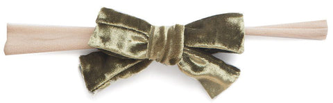 Baby Bling Moss Velvet Bow Skinny Headband, Baby Bling, Baby Bling, Baby Bling Bows, Baby Bling Headband, Baby Bling Skinny, Baby Bling Skinny Headband, Baby Bling Velvet, CM22, JAN23, Velvet