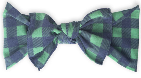 Baby Bling Navy & Green Plaid Printed Knot Headband, Baby Bling, Baby, Baby Bling, Baby Bling Bows, Baby Bling Check Headband, Baby Bling Headband, Baby Bling Headbands, Baby Bling Knot, Baby