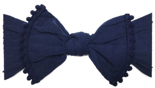 Baby Bling Classic Knot w/Pom Trimmed Headband (10 Colors), Baby Bling, Baby Bling, Baby Bling Bows, Baby Bling Headband, Baby Bling Knot, Baby Bling Knot Headband, Baby BLing Pom Knot Classi