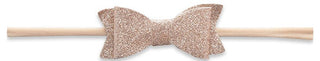 Baby Bling Glitter Bow Tie Skinny Headband-Rose Gold, Baby Bling, Baby Bling, Baby Bling Bows, Baby Bling Fall 2018 Release, Baby Bling Glitter Bow Tie Skinny Headband, Baby Bling Headband, B