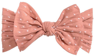 Baby Bling Rose Gold Shabby Dot Patterned Knot Headband, Baby Bling, Baby Bling, Baby Bling Bows, Baby Bling Fall 2019 Release, Baby Bling Headband, Baby Bling Patterned Knot Headband, Baby B