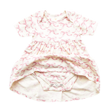 Pink Chicken Baby Organic Steph Bodysuit Dress - Mauveglow Bows, Pink Chicken, Bow Dress, cf-size-6-12-months, cf-type-dress, cf-vendor-pink-chicken, Dress, Dress for Girls, Little Girls Clot