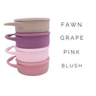 BapronBaby Silicone Collapsible Snack Cup - Pink, BapronBaby, Bapronbaby, cf-type-cup, cf-vendor-bapronbaby, CM22, Collapsible, Collapsible Cup, Cup, Easter Basket, EB Girls, Silicone, Snack 