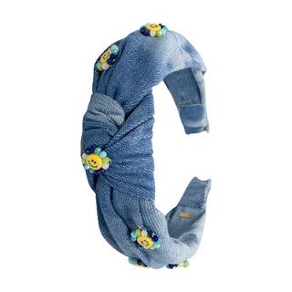 Bari Lynn 3D Daisy Denim Headband, Bari Lynn, 3D Daisy Denim Headband, Bari Lynn, Bari Lynn 3D Daisy Denim Headband, Bari Lynn Headband, Bari Lynn Headbands, Bari Lynn Smile, Bari Lynn Smiley
