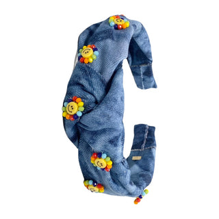 Bari Lynn 3D Daisy Denim Headband, Bari Lynn, 3D Daisy Denim Headband, Bari Lynn, Bari Lynn 3D Daisy Denim Headband, Bari Lynn Headband, Bari Lynn Headbands, Bari Lynn Smile, Bari Lynn Smiley