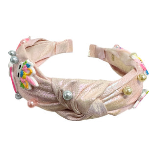 Bari Lynn 3D Unicorn Rainbow Charm Pearl Pink Headband, Bari Lynn, Bari Lynn, Bari Lynn Charm Headband, Bari Lynn Headband, Bari Lynn Headbands, Charm Headband, Rainbow, Rainbows, Unicorn, Un