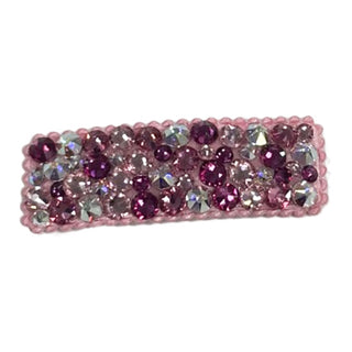 Bari Lynn All Over Swarovski Crystal Snap Clip - Pinks, Bari Lynn, Bari Lynn, Bari Lynn Barrette, Bari Lynn Barrettes, Bari Lynn Snap, Bari Lynn Swarovski Crystal Snap Clip, Barrette, cf-type