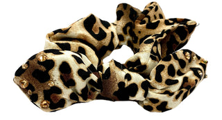 Bari Lynn Animal Print Silk Scrunchie with Swarovski Crystals, Bari Lynn, Bari Lynn, Bari Lynn Hair Accessory, Bari Lynn Scrunchee, Bari Lynn Scrunchie, Bari Lynn Velour, Bari Lynn Velour Scr