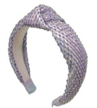 Bari Lynn Crystal Net Knot Headband - Lavender, Bari Lynn, Bari Lynn, Bari Lynn Crystal Net Knot Headband, Bari Lynn Headband, Bari Lynn Headbands, Bari Lynn Twist Knot Headband with Crystals