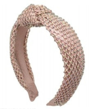 Bari Lynn Crystal Net Knot Headband - Pink, Bari Lynn, Bari Lynn, Bari Lynn Crystal Net Knot Headband, Bari Lynn Headband, Bari Lynn Headbands, Bari Lynn Twist Knot Headband with Crystals, cf