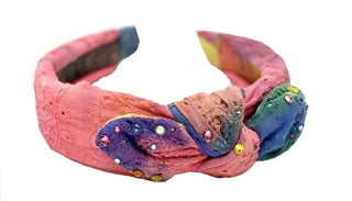 Bari Lynn Eyelet Twist Knot Headband with Crystals - Bright Tie Dye, Bari Lynn, Bari Lynn, Bari Lynn  Bright Tie Dye, Bari Lynn  Bright Tie Dye Eyelet Twist Knot Headband with Crystals, Bari 