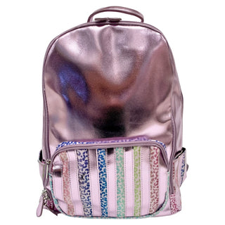 Bari Lynn Light Pink Leopard Stripe Backpack, Bari Lynn, Back Pack, Back to School, Backpack, Backpacks, Bari Lynn, Bari Lynn Back Pack, Bari Lynn Backpack, Bari Lynn Backpacks, Bari Lynn Leo