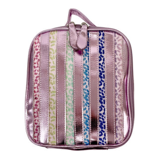 Bari Lynn Light Pink Leopard Stripe Lunch Box, Bari Lynn, Back to School, Bari Lynn, Bari Lynn  Rainbow Lunch Box, Bari Lynn Light Pink Leopard, Bari Lynn Light Pink Leopard Stripe, Bari Lynn