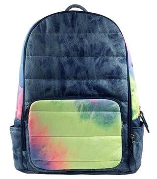 Bari Lynn Neon Tie Denim Dye Backpack, Bari Lynn, Back Pack, Back to School, Backpack, Backpacks, Bari Lynn, Bari Lynn Back Pack, Bari Lynn Backpack, Bari Lynn Backpacks, Bari Lynn Denim Back