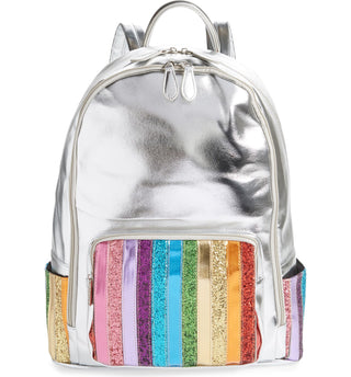Bari Lynn Rainbow Glitter Stripe Backpack, Bari Lynn, Back to School, Bari Lynn, Bari Lynn Backpack, Bari Lynn Bag, Bari Lynn Glitter Rainbow Stripe, Bari Lynn Rainbow, Bari Lynn Rainbow Glit