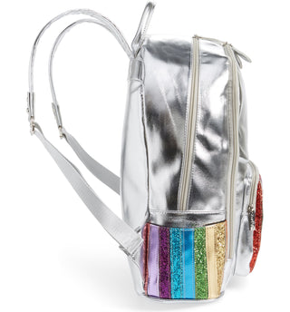 Bari Lynn Rainbow Glitter Stripe Backpack, Bari Lynn, Back to School, Bari Lynn, Bari Lynn Backpack, Bari Lynn Bag, Bari Lynn Glitter Rainbow Stripe, Bari Lynn Rainbow, Bari Lynn Rainbow Glit