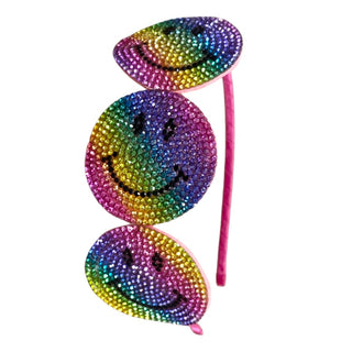 Bari Lynn Rhinestone Smiley Trio Headband - Rainbow, Bari Lynn, Bari Lynn, Bari Lynn Headband, Bari Lynn Headbands, Bari Lynn Rainbows, Bari Lynn Rhinestone Smiley Trio Headband, Bari Lynn Sm