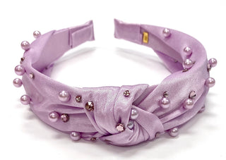Bari Lynn Satin Twist Knot Headband with Pearls and Crystals, Bari Lynn, Bari Lynn, Bari Lynn Accessories, Bari Lynn Headband, Bari Lynn Headbands, Bari Lynn Satin, Bari Lynn Satin Twist Knot