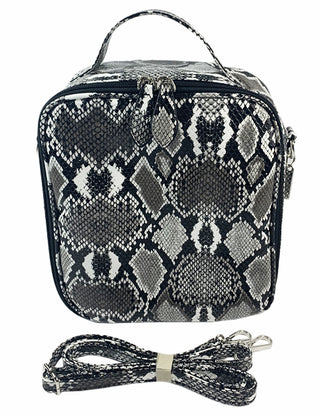 Bari Lynn Silver Snake Print Lunch Box, Bari Lynn, Back to School, Bari Lynn, Bari Lynn Lunch Box, Bari Lynn Lunchbox, Bari Lynn Silver Snake Print, Bari Lynn Silver Snake Print Lunch Box, Gl
