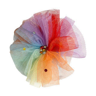 Bari Lynn Swarovski Crystal Tulle Flower Headband - Rainbow, Bari Lynn, Bari Lynn, Bari Lynn Headband, Bari Lynn Headbands, Bari Lynn Swarovski Crystal Tulle Flower Headband, Headband, Tulle 