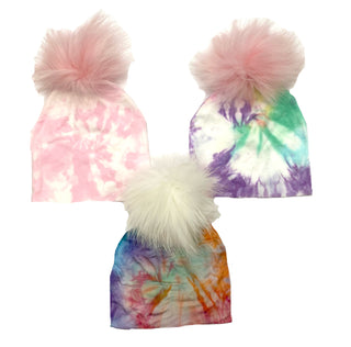 Bari Lynn Tie Dye Infant Hat w/Pom, Bari Lynn, , Hat - Basically Bows & Bowties
